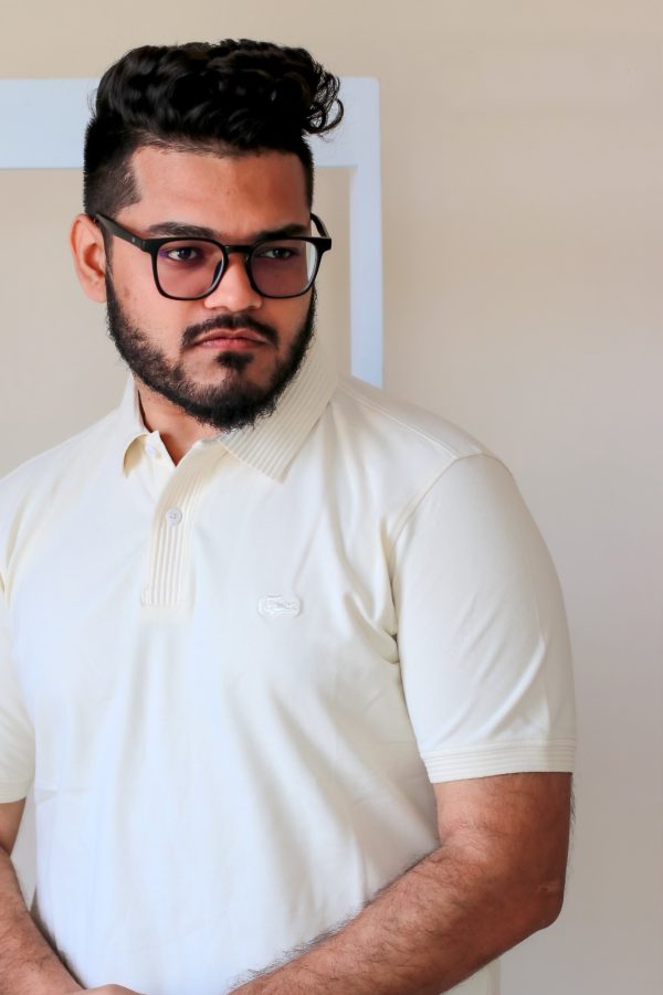 Lacoste Polo Off White Color