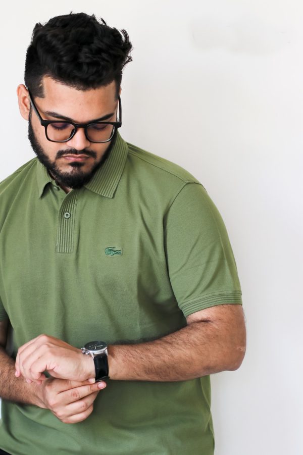 Lacoste Polo Khaki Color